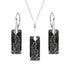 Серебряный комплект «Растущий Кристалл II (Silver Night)"с кристаллами Swarovski™